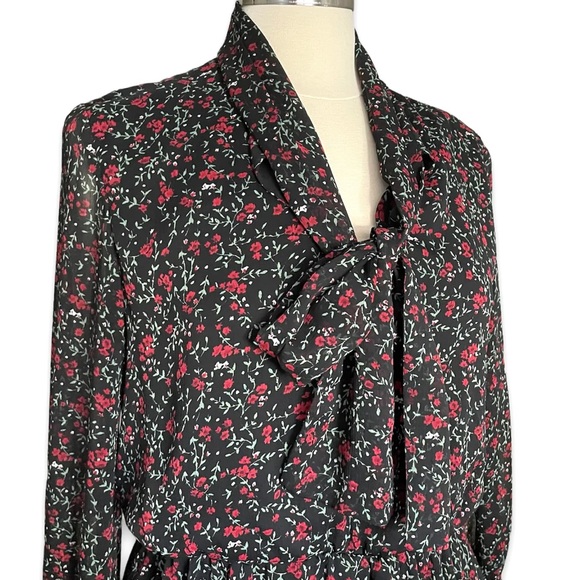 NWOT | Zara | Floral Ruffle Dress | Size XS - Picture 6 of 12